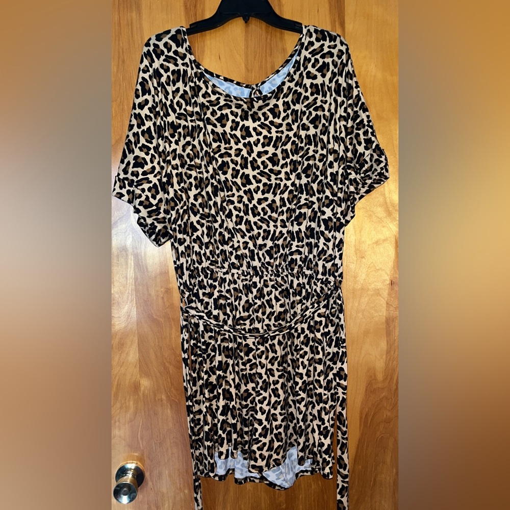 Cheetah print romper